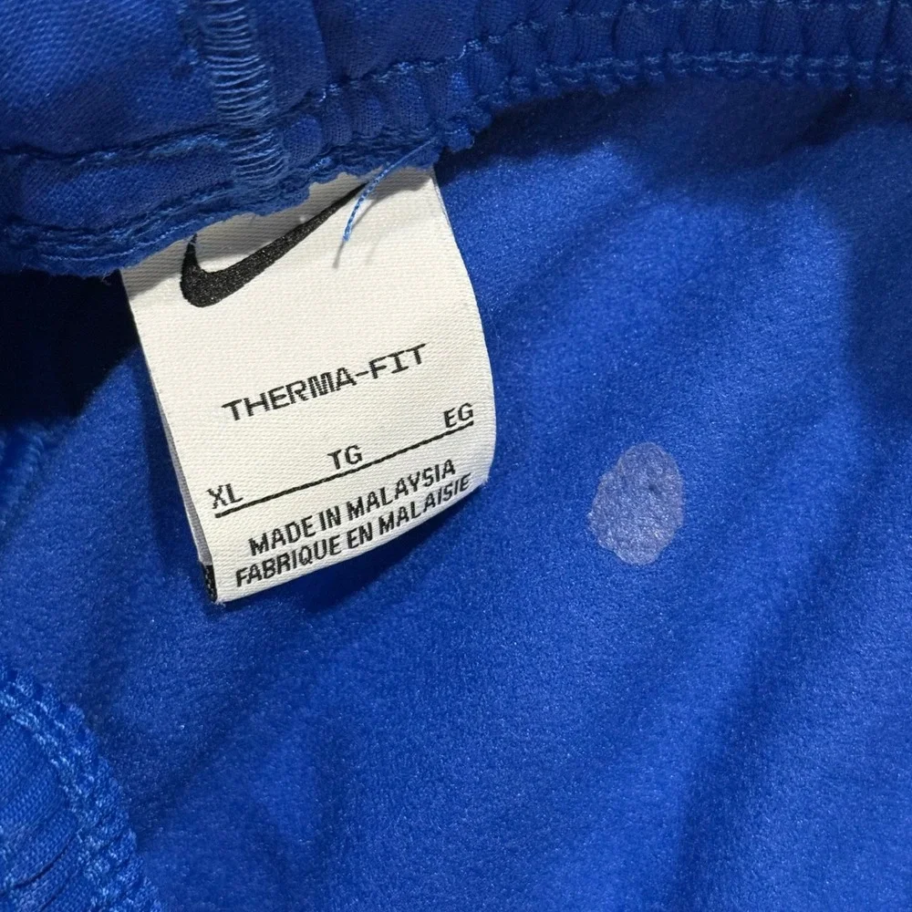 Nike Therma-FIT Boys‎ XL Blue Tapered Training Pants FV3695 Royal Fleece Jogger